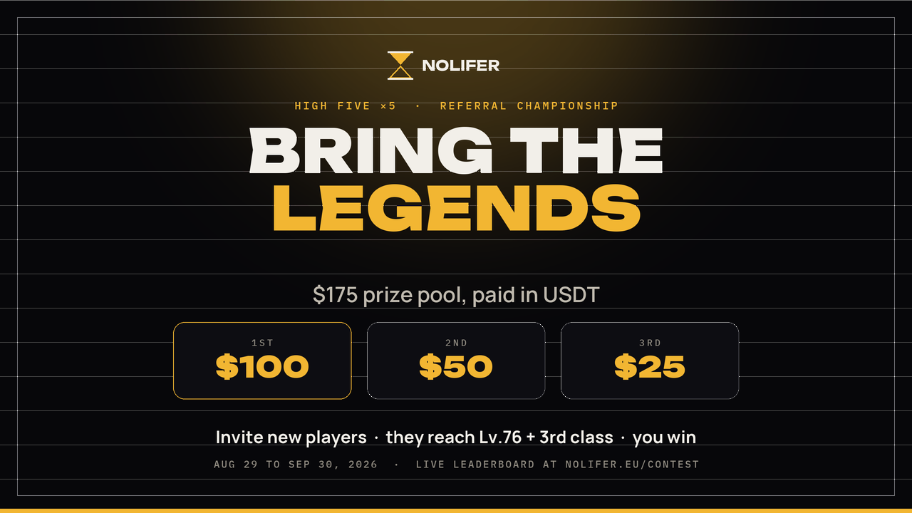 Bring the Legends, referral soutěž o 175 USD